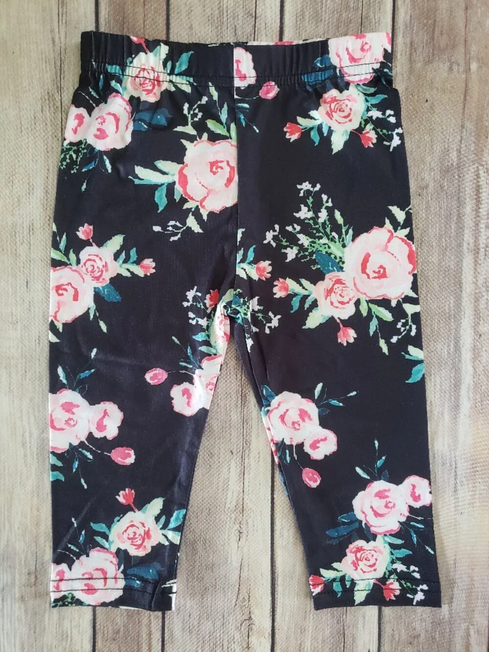 Baby Girl Pink Floral Top And Pant Set Size 6-9M